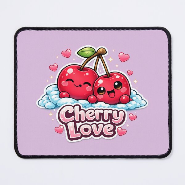 Item preview, Kawaii Cherries Love – Cute Cherry Love Design designed and sold by apanoracar.