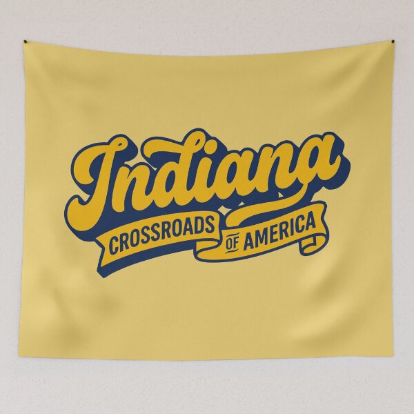 Item preview, Retro Indiana Crossroads of America Hometown Pride designed and sold by Cozy-Old-Pub.