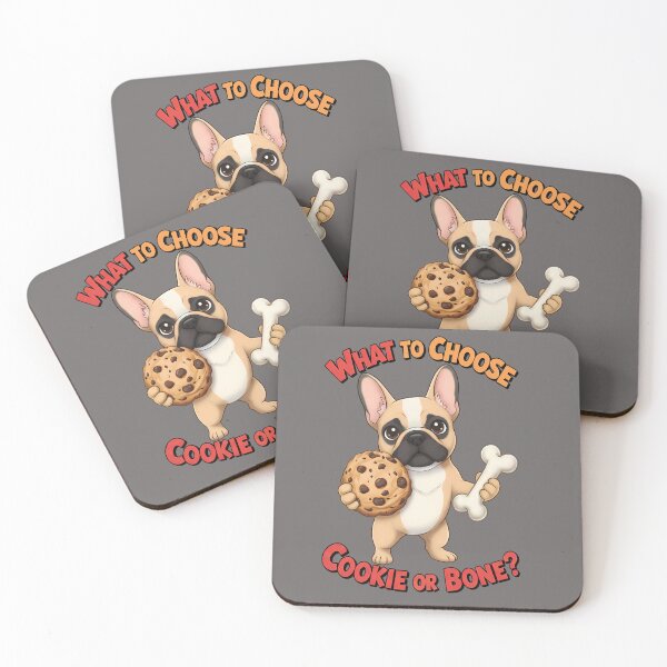 Item preview, The Great French Bulldog Dilemma: Cereal Cookie or Bone? designed and sold by Art-Arcade6.
