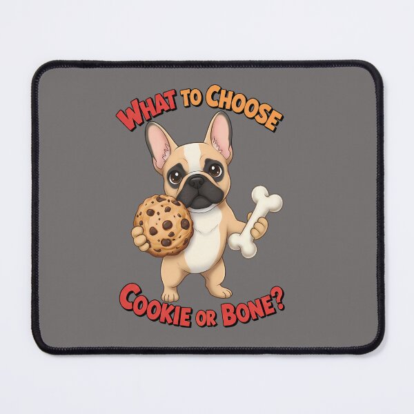 Item preview, The Great French Bulldog Dilemma: Cereal Cookie or Bone? designed and sold by Art-Arcade6.