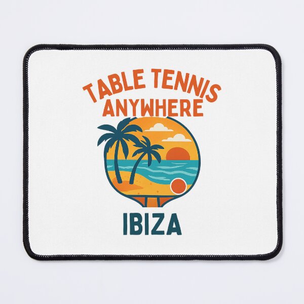 Item preview, Ibiza Spain Table Tennis Beach Sunset Retro Ping Pong Paddle T-Shirt designed and sold by OhMyPingCo.