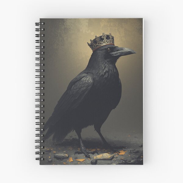 Item preview, Crowned Raven Dark Royalty Gothic Art designed and sold by GraveyardGlam.
