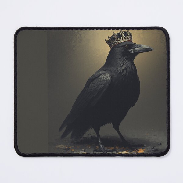 Item preview, Crowned Raven Dark Royalty Gothic Art designed and sold by GraveyardGlam.
