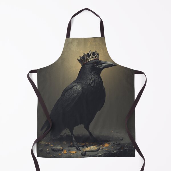 Item preview, Crowned Raven Dark Royalty Gothic Art designed and sold by GraveyardGlam.