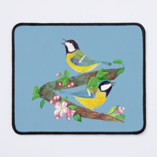 Item preview, Great Tit Birds Singing and Chirping in Spring designed and sold by Julia Doria.