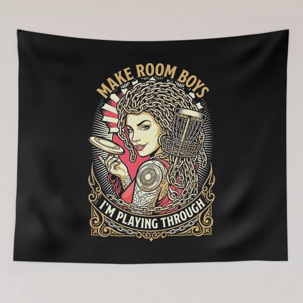 Item preview, Funny Disc Golf Medusa Girl Woman Player Playing Through designed and sold by GrandeDuc.
