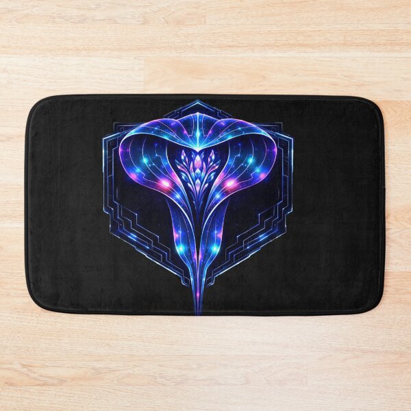Item preview, Cobra lily in neon as a digital sci-fi emblem designed and sold by slinsish.
