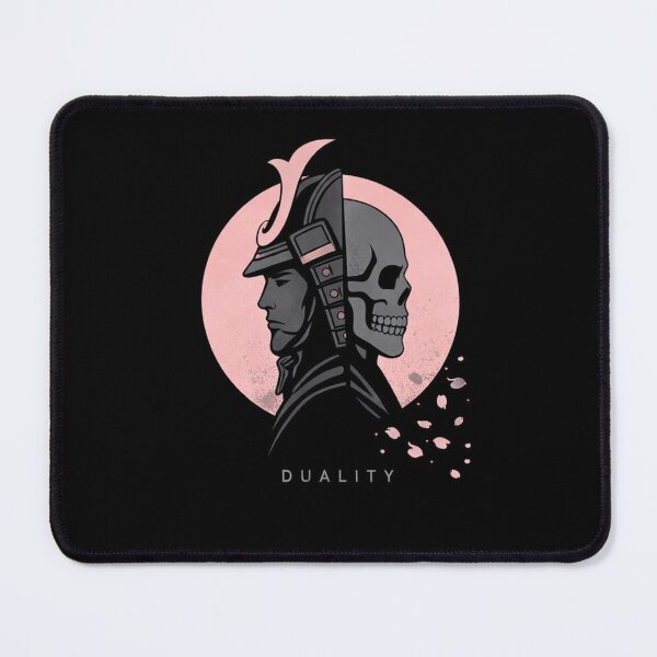 Item preview, Samurai Duality Design, Japanese Warrior Skull Art, Life Death Concept, Minimal Aesthetic designed and sold by TheSlowShore.