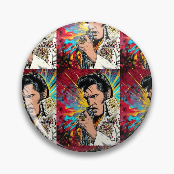 Item preview, Elvis Presley Comic HQ Neon Rock Legend King of Rock Stage Performance Art designed and sold by SHOCAMPOS DESIGNS .