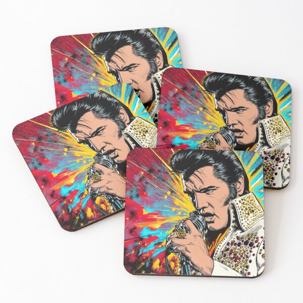 Item preview, Elvis Presley Comic HQ Neon Rock Legend King of Rock Stage Performance Art designed and sold by SHOCAMPOS DESIGNS .