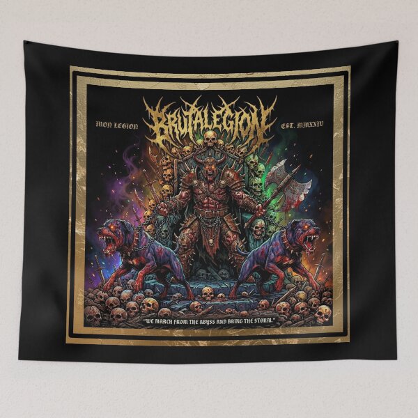 Item preview, Lord of the Abyss and Hellhounds – Dark Metal Artwork designed and sold by Italian Ink Studio.