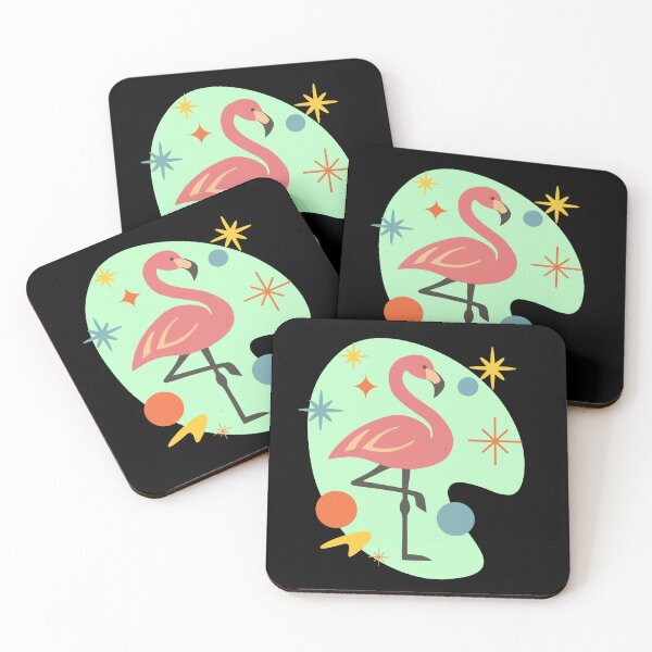 Item preview, Atomic Flamingo – Mid Century Modern Retro Design designed and sold by ksrogersdesigns.