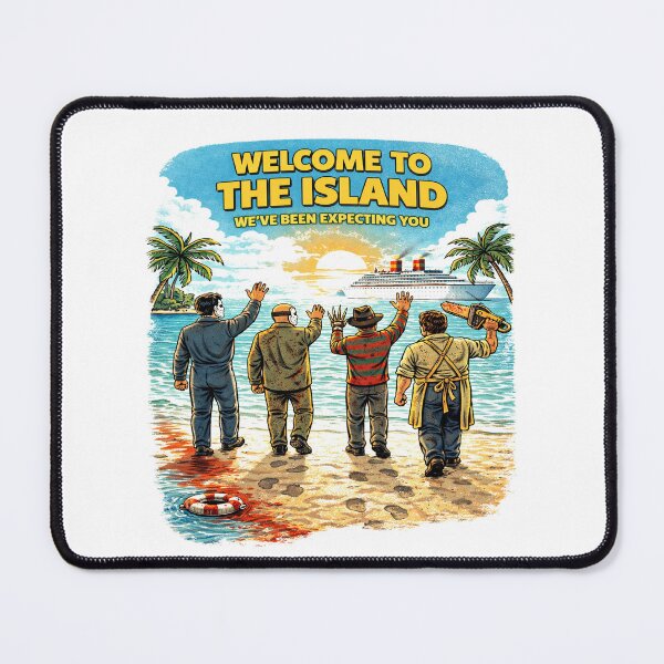 Item preview, Welcome to the Island Horror Parody Funny Slasher Beach Shirt designed and sold by GhostDawgs.