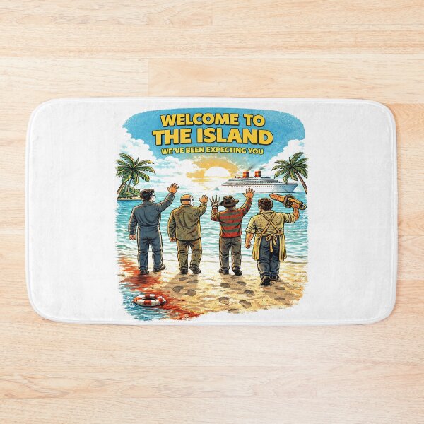 Item preview, Welcome to the Island Horror Parody Funny Slasher Beach Shirt designed and sold by GhostDawgs.