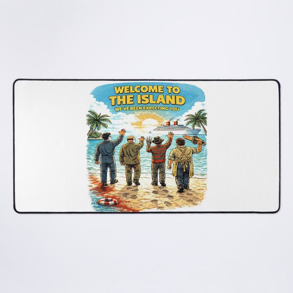 Item preview, Welcome to the Island Horror Parody Funny Slasher Beach Shirt designed and sold by GhostDawgs.