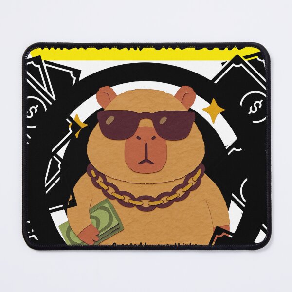 Item preview, Rich Capybara Hustle Culture Meme designed and sold by Stoneclove.
