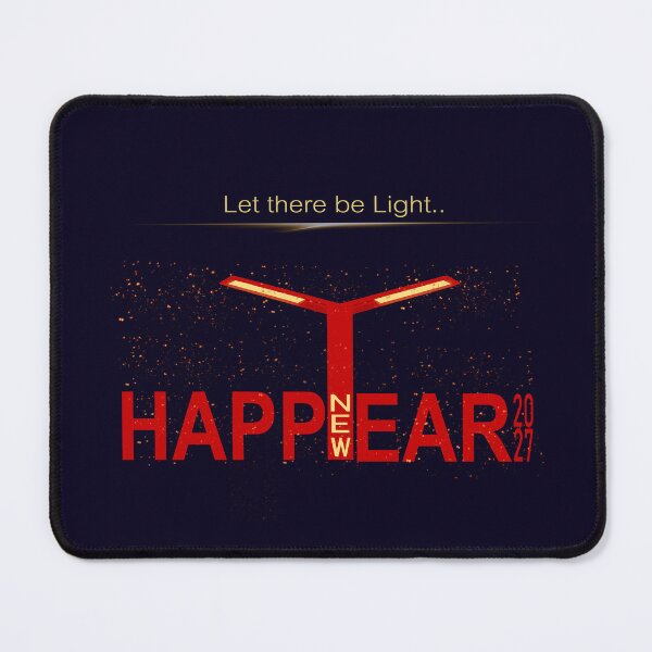 Item preview, Happy New Year 2027 Typography Design – Let There Be Light Concept Artwork designed and sold by LeelaWorks.org.