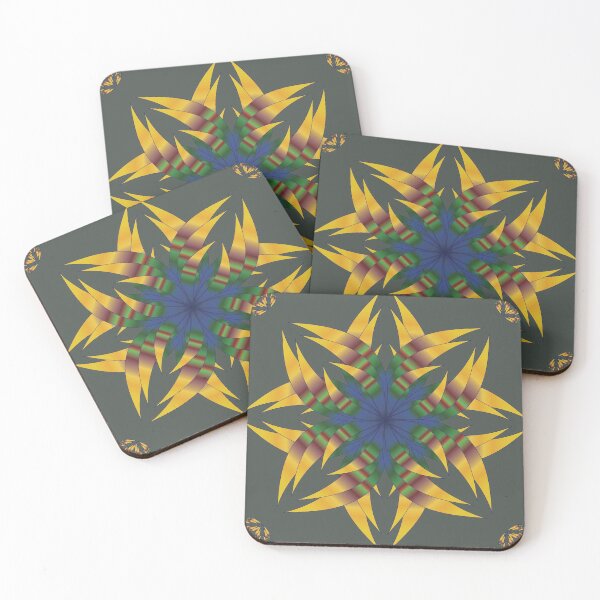 Item preview, Golden Leaf Expansion Mandala Structure designed and sold by OIL Pattern Design .