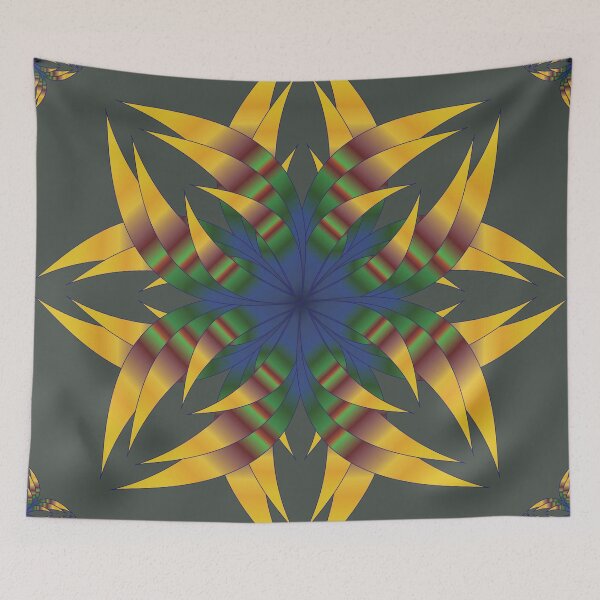 Item preview, Golden Leaf Expansion Mandala Structure designed and sold by OIL Pattern Design .