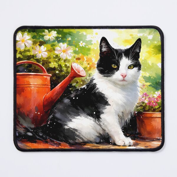Item preview, Cat in a Garden Setting designed and sold by cuprum.