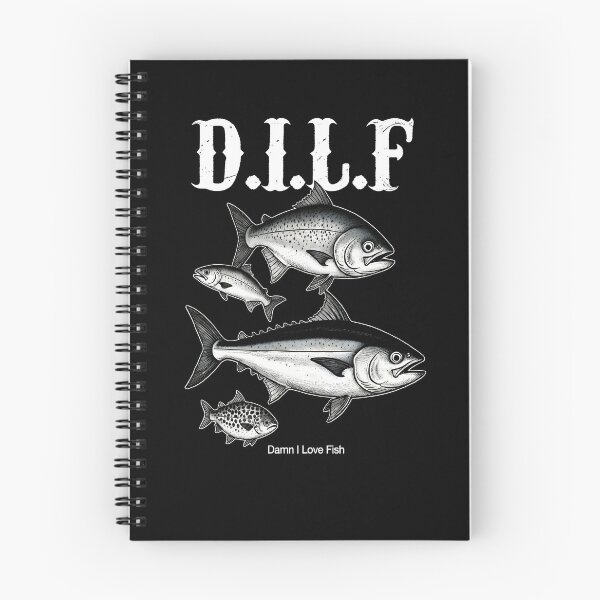 Item preview, DILF Damn I Love Fish designed and sold by TshirtsOnline-.
