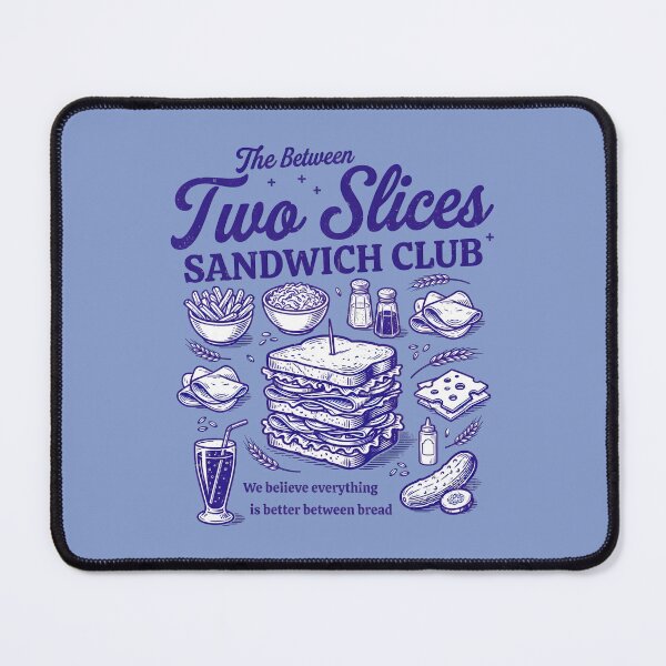 Item preview, Sandwich Lovers Club Funny Between Two Slices designed and sold by HowToCanadian.