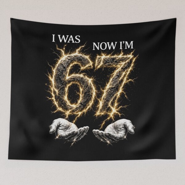 Item preview, I was 6 Now I'm 7 Six Seven 67 Meme Funny 7th funny birthday squad designed and sold by Kladhadredo.