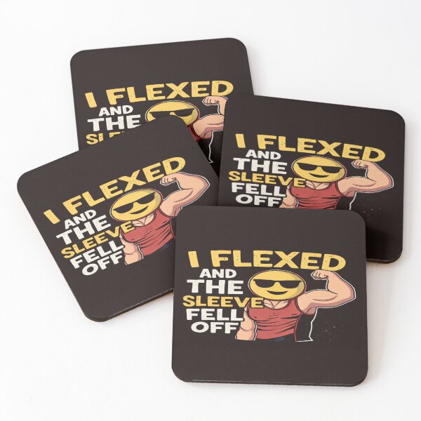 Item preview, Funny Gym Shirt – I Flexed and the Sleeve Fell Off Workout Meme designed and sold by TrendForgePrints.