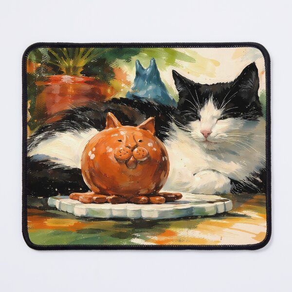 Item preview, Cat with Clay Sculpture designed and sold by cuprum.