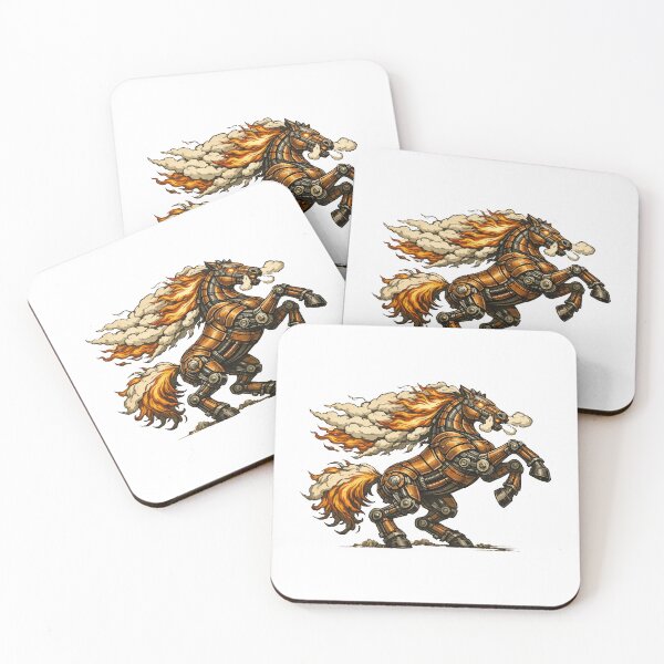 Item preview, Wild Untamed Steampunk Mustang - silhouette designed and sold by furrydrool.