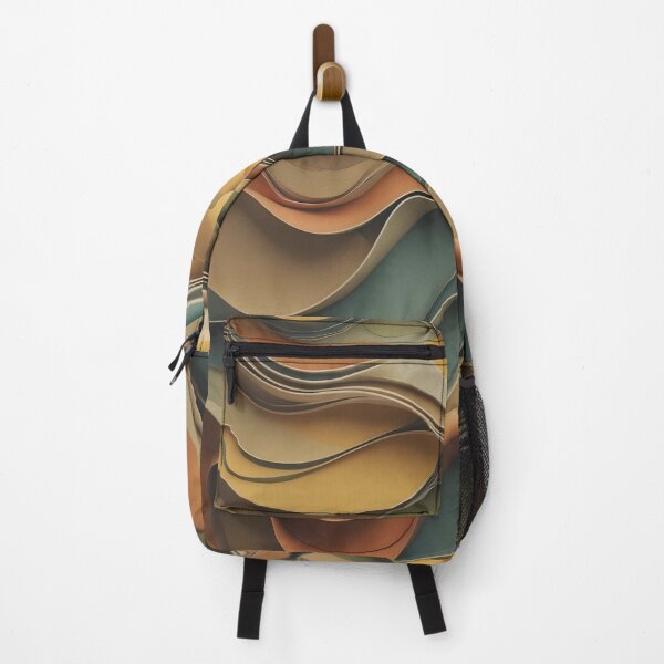 Item preview, Vintage Layered Wave Abstract Retro Fashion Print designed and sold by NK-Studios .