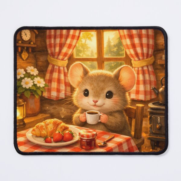 Item preview, Cozy Mouse Breakfast - Maurelia Cottagecore Aesthetic designed and sold by AureliasDesignStudio.