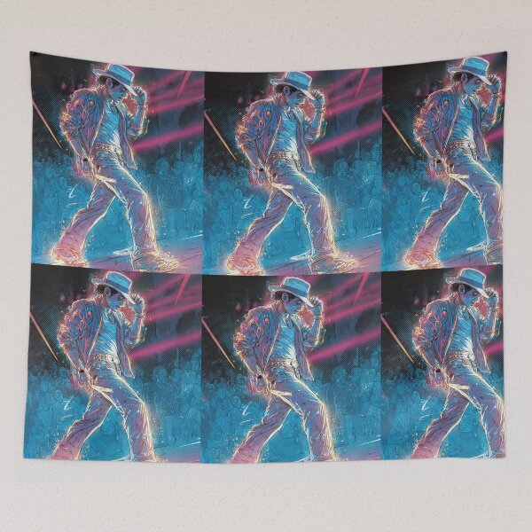 Item preview, Michael Jackson Comic HQ Neon Pop Dance King Icon Legendary Stage Performance Art designed and sold by SHOCAMPOS DESIGNS .