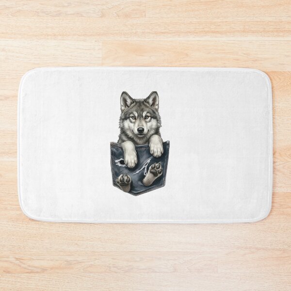 Item preview, Cute Wolf In Pocket T-Shirt Funny Puppy Pocket Design Animal Lover Gift designed and sold by MyStore2025.