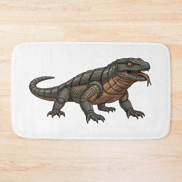 Item preview, Cool Armored Steampunk Gila Monster Vector Art - silhouette designed and sold by furrydrool.