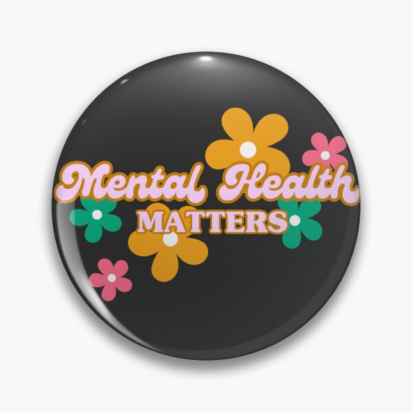 Item preview, Mental Health Matters Retro Floral designed and sold by The Artful Pearl.