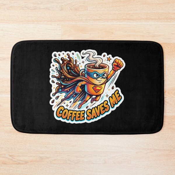 Item preview, Coffee Saves Me - Superhero Coffee Cup Flying Splash Cape designed and sold by WowDezign.