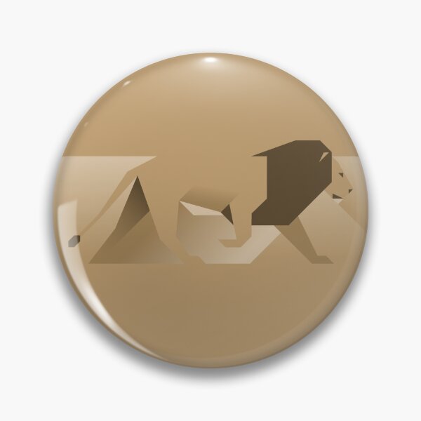 Item preview, Artistic Geometric Lion, Clean Flat Neutral Color Animal Minimal Safari Design designed and sold by PrimitiveTees.
