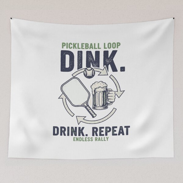 Item preview, Pickleball Funny Player Dink Drink Repeat Play designed and sold by LuminOrb.