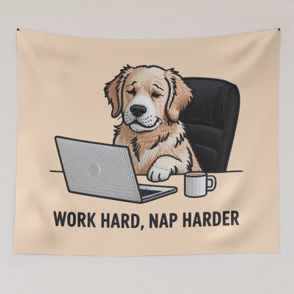 Item preview, Work hard, nap harder designed and sold by 123ks.