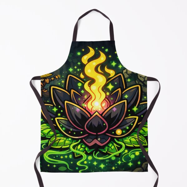 Item preview, Green Energy Lotus | Mystical Glow Flower Design designed and sold by WhyNotZuK.