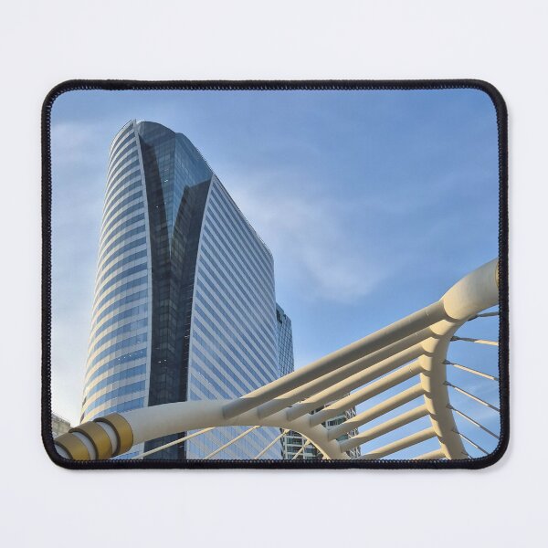 Item preview, Modern architecture in Bangkok – skyline and bridge design designed and sold by Calm Landscapes – Nature & Travel Photos.