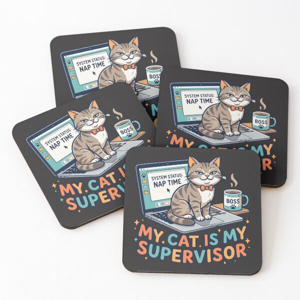 Item preview, My Cat is my Supervisor designed and sold by PawPlanetPro.