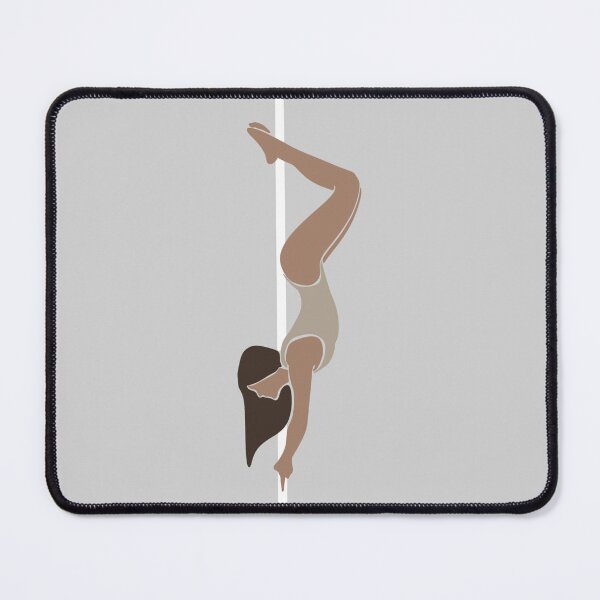 Item preview, Minimalist Pole Dance Inverted Pose - Brunette Strength & Brace designed and sold by luvrest.