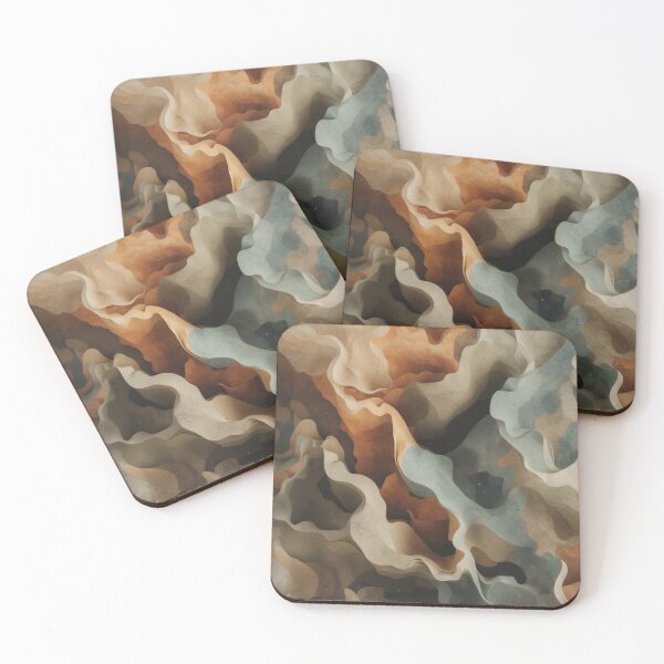 Item preview, Vintage Organic Wave Abstract Retro Fashion Prin designed and sold by NK-Studios .