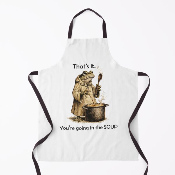 Item preview, That's It You're Going in The Soup funny frog designed and sold by Kladhadredo.