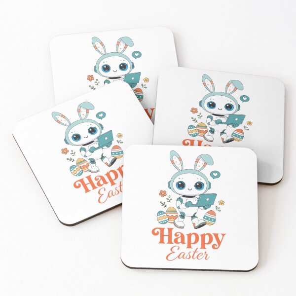 Item preview, Happy Easter Robot Bunny designed and sold by VivoStudio.