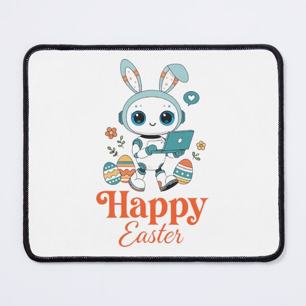 Item preview, Happy Easter Robot Bunny designed and sold by VivoStudio.