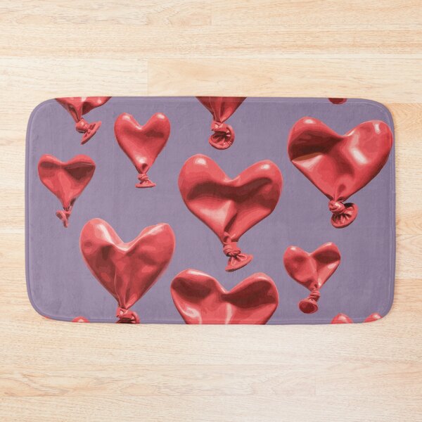 Item preview, Red Heart Balloons on Purple Background designed and sold by Arturo Daniel Garcia Palomo.