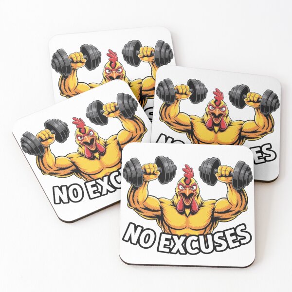Item preview, rooster - no excuses designed and sold by 123ks.